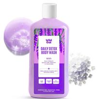 WildOak Fitkari & Epsom Salt Body Wash | 750 ml Value Pack | Added Hyaluronic Acid, Probiotics & Ceramides | Shower Gel for Odor Control, Muscle pink