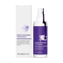Violetinė balinanti dantų pasta spalvų korektorius skatina burnos sveikatą mėtinė pašalina geltonas dėmes dantų šviesinanti dantų pasta 1pc white
