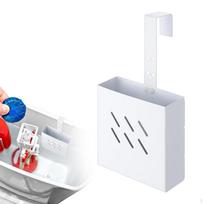 Toilet Tank Cleaning Tablet Holder Stainless Steel Multifunctional Large Capacity Cleaner Supply white