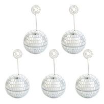 Disco  Card Hold  With Strong Base Name Cards Photo Stand Clip  Picture Hold for Display 1 white