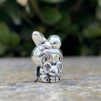 Newcoppering Cute Cartoon Series Vinnie Hello Kitty Diy Bead Dangle Charm Fit Original Pendant Bracelet For Lady Girl gray