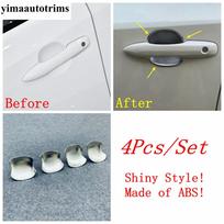 Automobilio šoninių durų rankenėlių dubenėlio apdailos dangtelis Toyota Yaris Cross - ABS chromo / anglies pluošto imitacijos priedai Door Handle Bowl gray