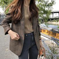 Pavasario rudens languotas švarkas moterims, striukė, korėjietiško stiliaus kostiumas, plonas, universalus, ilgomis rankovėmis, laisvalaikio verslo kostiumas, paltai moterims XL kava