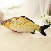 Kūrybinga animacinio stiliaus karpio pagalvė: Nugaros atrama ir žaislas augintiniui - Valentino dienos dovana mergaitėms 20 cm beige