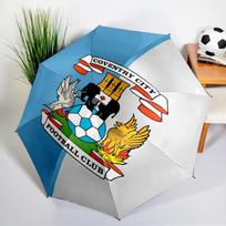 Coven-try Football Club Crest Printed Automatic Umbrella, 8-Frame for Travel, camping, Casual Umbrella, Essential Gift for  for family and friends