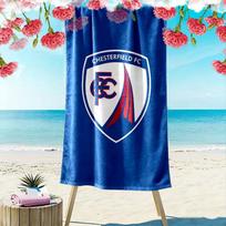 Chesterfield F.C.C Spausdinimo Paplūdimio Rankšluostis, Didelis Minkštas Greitai Džiūstantis Rankšluostis Paplūdimiui, Stovyklavimui, Plaukimui 80cmx160cm(31x63inch) blue