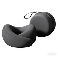 Memory Foam Neck Pillow For Travel And Office Use With Ergonomic Design And Breathable Fabric Head Support Cushion violetinė