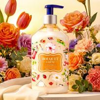 Bouquet Garni Daily Perfume Body Lotion Flower Shop 600ml – Long-Lasting Moisturizing Body Lotion orange