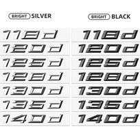 Automobilio ABS Bagažinės raidės Logotipas Ženklelis Emblema Lipdukas BMW 1 serijai 116d 118d 120d 125d 130d 135d 140d E81 E82 E87 E88 F20 F21 ys2 140d juoda