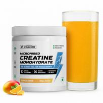Wellcore Pure Micronised Creatine Powder (83 Servings, Tropical Tango) For Enhanced Muscle Strength With Rapid Absorption | Creatine Monohydrate