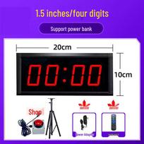 Jundingying 1.5-inch 4-Digit LED Competition Timer black