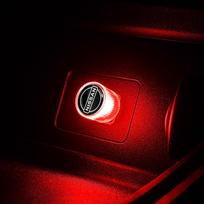 1Pcs USB Car LED Light Auto Interior Atmosphere Light Car Emblem Styling For Nissan Nismo Qashqai j11 j10 Juke X Trail t32 Tiida Leaf blue