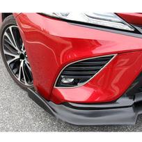Automobilio stiliaus kėbulo priekinio rūko žibinto lempos rėmas, antakių dangtelio apdaila, 2 vnt., skirta Toyota Camry XV70 2018 2022 m. ABS Plastic black