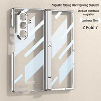 Samsung Z Fold 7 Electroplated Transparent Magnetic Protective Case SM-Fold7
