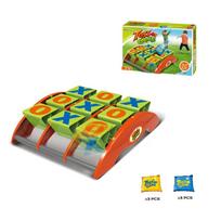 Giant Tic Tac Toe Bean Bag Toss Game, Outdoor Indoor Family Party Fun Activity, Kids Adults Toy žalia