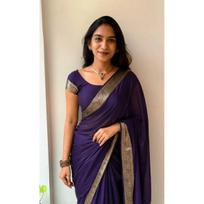 New Launch Elegant Vichitra Silk Saree beige