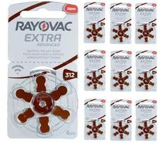 Hearing Aid Batteries Rayovac 312 60pcs