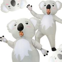 Inflatable koala bear costume for halloween party self-inflating J IV 7 e white