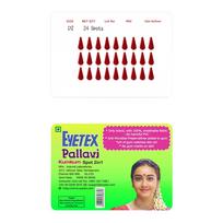 Eyetex Pallavi Sticker Bindi/Pottu|Gopi/Tilak|Aloe Vera & Papaya Extracts|Breathable Non-Irritating Velvet Fabric|G12|Light Maroon|20 Flaps pink