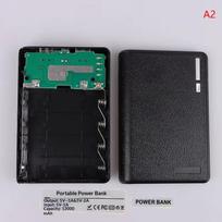 4 Slot 18650 Power Bank Battery Box Holder Portable Dual Usb Type C Charge Shell For 18650 Battery Case gray