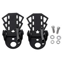 Accessories Road Bike MTB Bike Folding Black Bicycle Foot Pegs Bike Pedals Rear Seat Footrests juoda