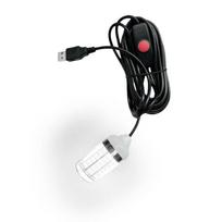 4 Colors Lights Submersible Fishing Finder Light Fish Attractor Lamp  Underwater Use White Light black