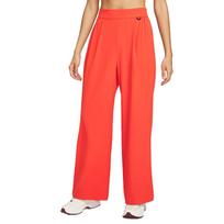 Nike Dri-Fit 24.7 Puikiai tamprios Patogios Madingos Universalios Plačios kojos Greitai džiūstančios Aukšto juosmens Laisvalaikio kelnės Moterims apačia HQ0236-633 M red