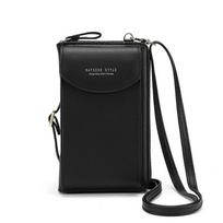 Women's Mobile Phone Shoulder Bag, Leather Mobile Phone Case For Hanging With Wallet, Card Slots, Crossbody Shoulder Bags, Purse, Small Bag - SNNGV geltona