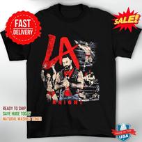 WWE LA Knight collage T shirt S-5XL 2XL red