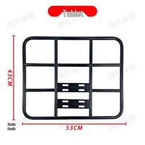 Universal Motorcycle Cargo Rack for Electric Bikes and Motorcycles - Fixed Rear Tail Bracket for Riders black