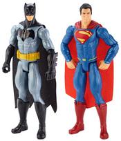 Mattel Batman v Superman: Dawn of Justice Basic 2-Pack Batman v Superman 12-Inch Tall Plastic Pre-Painted Action Figure gray