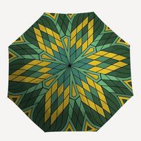1pc Mandala Kaleidoscope Automatic Folding Umbrella - 8-Rib Compact Travel Umbrella Durable & Portable for Outdoor Use, Perfect Gift for Birthdays152