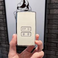 Renault Key Protective Cover for Koleos, Latitude, Kadjar, Laguna, Fenglang Models white