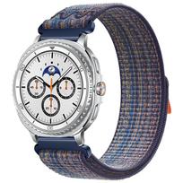 Nylon Strap for Samsung Galaxy Watch 8 44mm 40mm/Classic 46mm Replaceable Wristband Correa for Galaxy Watch 8 Smart Watch Strap Watch 8 Classic 46mm gray