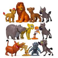 12 vnt./rinkinys Liūtas Karalius Sargas Figūrėlės Žaislas Žaidimų rinkinys Simba Kion Timonas Pumba Lėlė Vaikų Dovanos