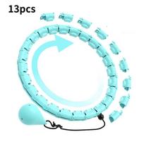 High-quality Abs Smart Hula Hoop For Weight Loss Featuring Vibrant Colors And Fun Design Cyan 13pc,Hollow white