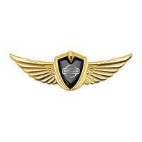 wskpa9 3D Metal Wings Badge Car Side Marker Window Trunk Sticker Decal For Nissan Nismo X-Trail Almera Qashqai Note Tiida Teana J10 V36
