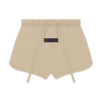 Fear Of God Essentials Ss23 Beach Shorts Sand Logo Patch Design Loose Shorts Women shorts White FOG-SS23-102 M black