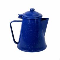 Enamel Mug Great Gift Idea Metal Camping Thickened Rim Coffee Cup for Outdoor Enthusiasts, 0.75L blue