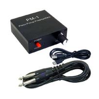 Pjezo pikapo pirminis stiprintuvas, ausinių stiprintuvas su TYPE C DC5V įkrovimu, 6,35 mm 1/4 įvestis arba išvestis, optimizuotas garsas 1