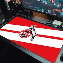 FC KÖLN pelės kilimėlis didelis žaidimų stalo pagalvėlė neslystantis nešiojamojo kompiuterio planšetinio kompiuterio didelis pelės kilimėlis XXL kilimėlis mini kompiuterio žaidimų kilimėlis su užrakinamu kraštu_XIA 30cmx60cm(11.8x23.6inch) red