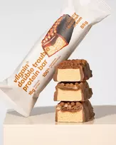 Double Trouble Protein Bar Crispy Choco Nut Cream – Traškus dvisluoksnis baltyminis batonėlis | Vilgain | 55 g