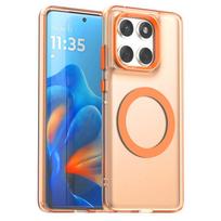 Magnetic Adsorption Wireless Charge Case For Motorola Edge 60 Fusion Phone Case Moto Edge 60 Fusion Case For Moto Edge 60 Fusion Motorola Edge 60 blue