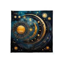 Būrimų staltiesė Kortų kilimėlis Stalo užtiesalas Astrologinių orakulų padėklas Taro staltiesė Altorių audinys Stalo žaidimų padėklas 50x50cm gray