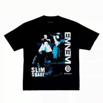 EMINEM HipHop Rap Vintage AmericanSmall Neckline Digital Direct Print unisex's Short-Sleeved T-Shirt Thermal Shirt T Shirt Harajuku S įvairiaspalvis