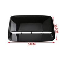 Oro išleidimo angos dangtelio apdaila Universalus automobilio variklio dangčio oro paėmimo ventiliacijos angos dangtelis Automobilio stilius Bright black black