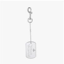 Vivienne Westwood Dog Tag Keyring Om002w P404 one size white