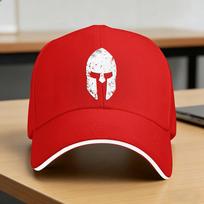 Spartan Helmet Baseball Cap  Fashion Trucker Hat Summer UnisexTeens Outdoor Sports Baseball Caps One Size red