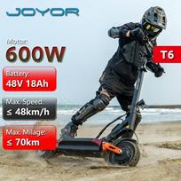 Joyor T6 Electric Scooter for Adults 600W Motor 48V 18Ah Battery 70km Long Range 10  Off-Road Tire Dual Suspension Foldable Commuter E-Scooter 48V18AH juoda