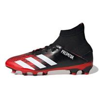 Adidas PREDATOR MUTATOR 20.3 Amortizuojantys, Dilimui atsparūs vidutinio aukščio vaikiški futbolo bateliai Juodi Raudoni Vaikiški EF1946 28 black